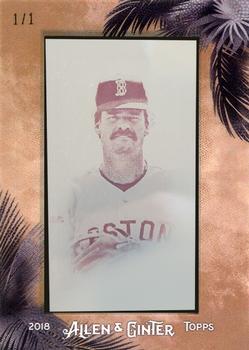 2018 Topps Allen & Ginter - Framed Mini Magenta Printing Plate #289 Wade Boggs Front