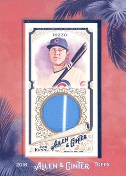 2018 Topps Allen & Ginter - Framed Mini Relics #MFR-AI Anthony Rizzo Front