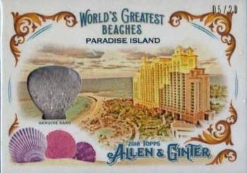 2018 Topps Allen & Ginter - World's Greatest Beaches Relics #WGBR-1 Paradise Island Front