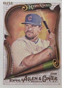 2018 Topps Allen & Ginter - Rip Cards #RIP-28 Kyle Schwarber Front
