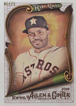 2018 Topps Allen & Ginter - Rip Cards #RIP-76 Jose Altuve Front