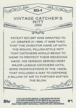 2018 Topps Allen & Ginter - Baseball Equipment of the Ages #BEA-9 Vintage Catcher's Mitt Back