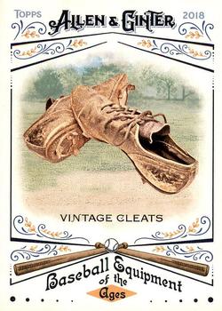 2018 Topps Allen & Ginter - Baseball Equipment of the Ages #BEA-15 Vintage Cleats Front