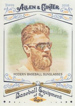 2018 Topps Allen & Ginter - Baseball Equipment of the Ages #BEA-23 Modern Baseball Sunglasses Front