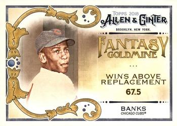 2018 Topps Allen & Ginter - Fantasy Goldmine #FG-21 Ernie Banks Front
