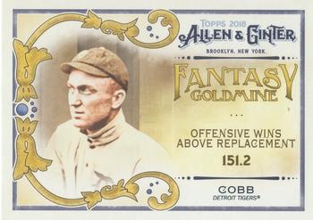 2018 Topps Allen & Ginter - Fantasy Goldmine #FG-32 Ty Cobb Front