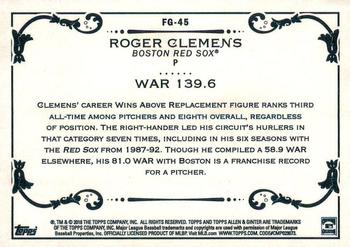 2018 Topps Allen & Ginter - Fantasy Goldmine #FG-45 Roger Clemens Back