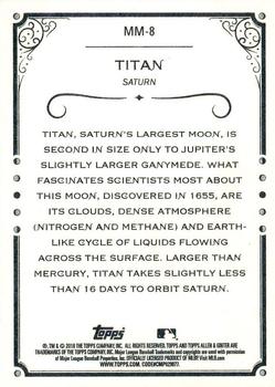 2018 Topps Allen & Ginter - Magnificent Moons #MM-8 Titan Back
