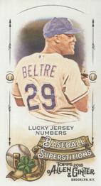 2018 Topps Allen & Ginter - Mini Baseball Superstitions #MBS-13 Lucky Jersey Numbers Front