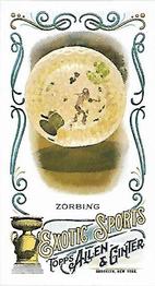 2018 Topps Allen & Ginter - Mini Exotic Sports #MES-5 Zorbing Front