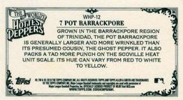 2018 Topps Allen & Ginter - Mini World's Hottest Peppers #WHP-12 7 Pot Barrackpore Back