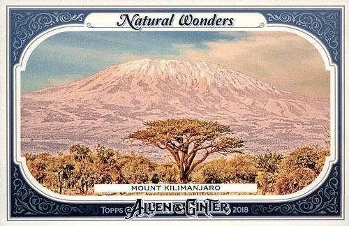 2018 Topps Allen & Ginter - Natural Wonders #NWB-2 Mount Kilimanjaro Front