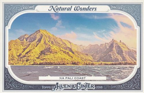 2018 Topps Allen & Ginter - Natural Wonders #NWB-6 Na Pali Coast Front