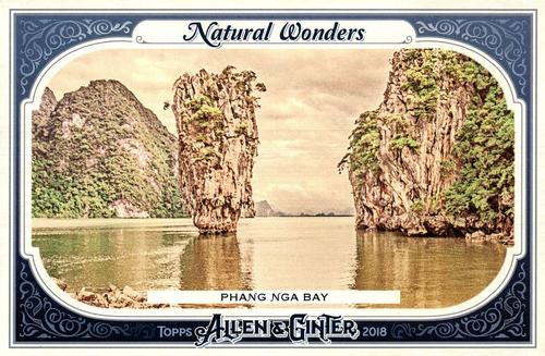 2018 Topps Allen & Ginter - Natural Wonders #NWB-7 Phang Nga Bay Front