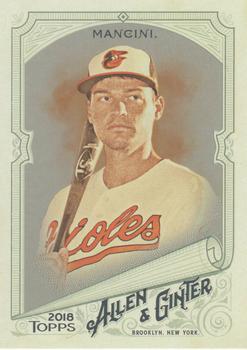 2018 Topps Allen & Ginter - Silver Glossy #24 Trey Mancini Front
