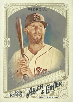 2018 Topps Allen & Ginter - Silver Glossy #121 Dustin Pedroia Front
