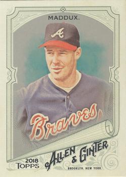 2018 Topps Allen & Ginter - Silver Glossy #131 Greg Maddux Front