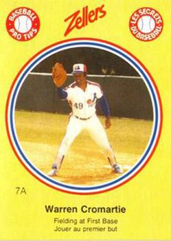 1982 Zellers Montreal Expos #7A Warren Cromartie Front