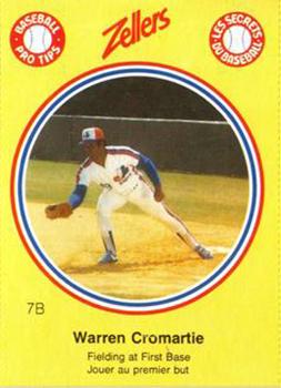 1982 Zellers Montreal Expos #7B Warren Cromartie Front