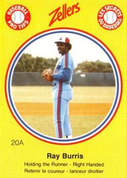 1982 Zellers Montreal Expos #20A Ray Burris Front