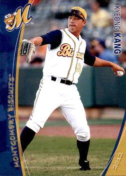 2012 Grandstand Montgomery Biscuits #10 Kyeong Kang Front