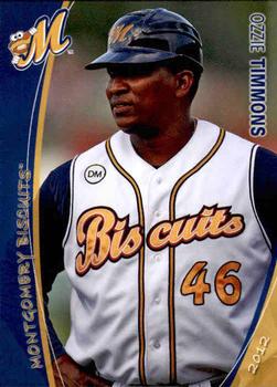 2012 Grandstand Montgomery Biscuits #25 Ozzie Timmons Front