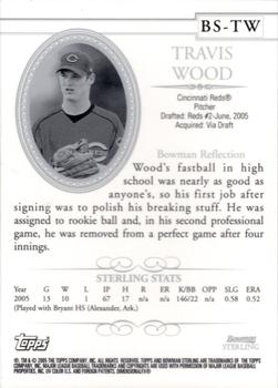 2005 Bowman Sterling #BS-TW Travis Wood Back