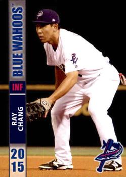 2015 Grandstand Pensacola Blue Wahoos #4 Ray Chang Front