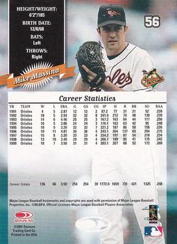 2005 Donruss - Recollection Collection #56 Mike Mussina Back