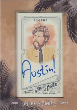 2018 Topps Allen & Ginter - Framed Mini Non-Baseball Autographs #MA-AO Austin Rogers Front