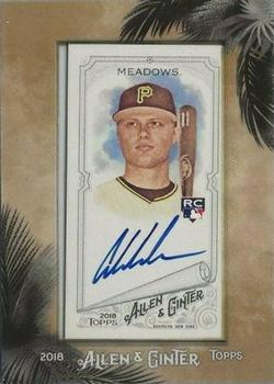2018 Topps Allen & Ginter - Framed Mini Baseball Autographs #MA-AE Austin Meadows Front