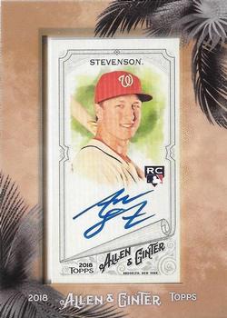 2018 Topps Allen & Ginter - Framed Mini Baseball Autographs #MA-AS Andrew Stevenson Front