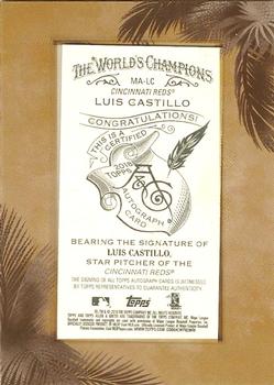 2018 Topps Allen & Ginter - Framed Mini Baseball Autographs #MA-LC Luis Castillo Back