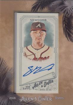 2018 Topps Allen & Ginter - Framed Mini Baseball Autographs #MA-SN Sean Newcomb Front