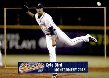2018 Grandstand Montgomery Biscuits #2 Kyle Bird Front
