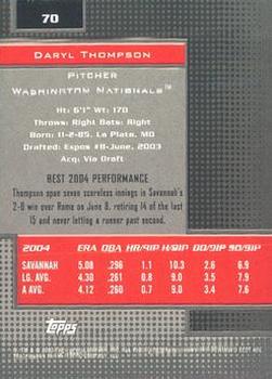 2005 Bowman's Best #70 Daryl Thompson Back