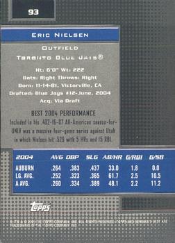 2005 Bowman's Best #93 Eric Nielsen Back