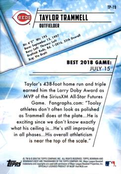2018 Bowman's Best #TP-19 Taylor Trammell Back