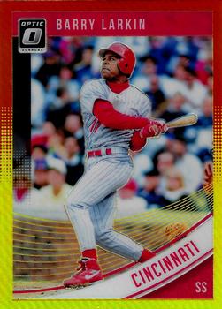 2018 Donruss Optic - Red and Yellow #83 Barry Larkin Front