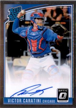 2018 Donruss Optic - Rated Rookies Signatures #RRS-VC Victor Caratini Front