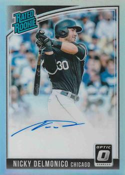 2018 Donruss Optic - Rated Rookies Signatures #RRS-ND Nicky Delmonico Front