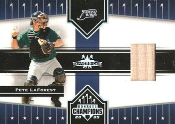 2005 Donruss Champions - Impressions Material #100 Pete LaForest Front