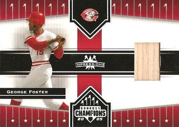 2005 Donruss Champions - Impressions Material #351 George Foster Front