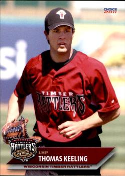 2011 Choice Wisconsin Timber Rattlers #12 Thomas Keeling Front