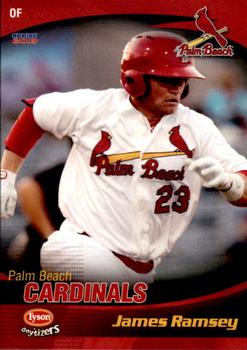 2013 Choice Palm Beach Cardinals #21 James Ramsey Front