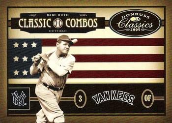 2005 Donruss Classics - Classic Combos Gold #CC-33 Babe Ruth / Ted Williams Front