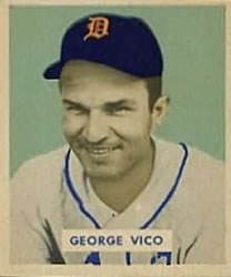 1949 Bowman #122 George Vico Front