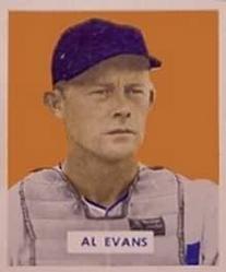 1949 Bowman #132 Al Evans Front