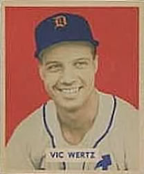 1949 Bowman #164 Vic Wertz Front