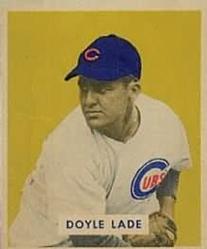 1949 Bowman #168 Doyle Lade Front